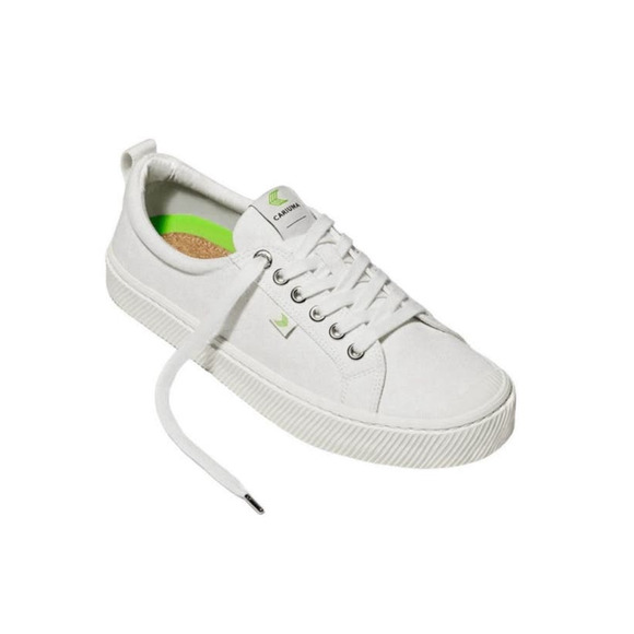 NIB! Cariuma OCA Low Off-White Canvas Sustainable Sneaker - Size 7 - Picture 2 of 13